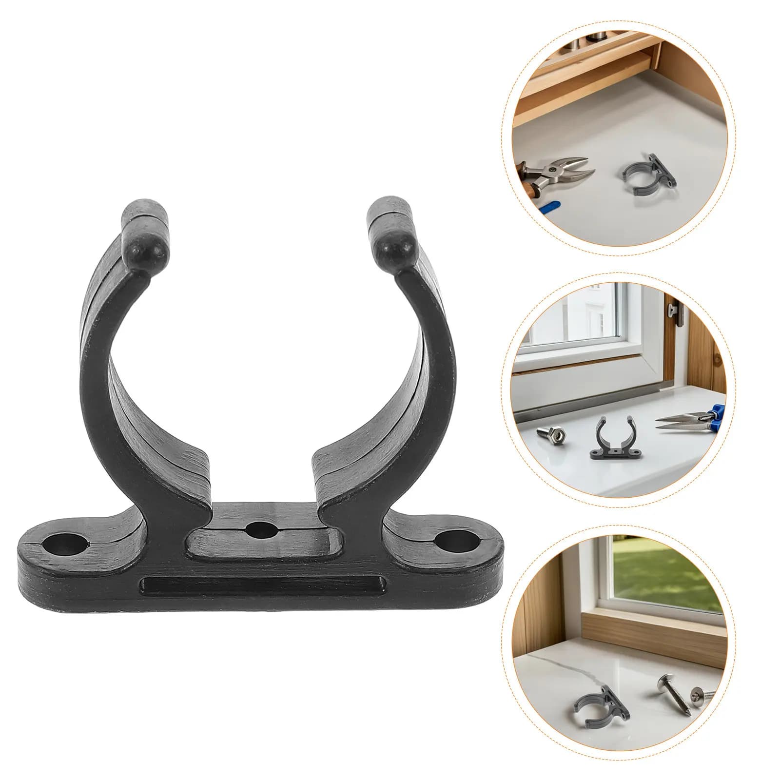 4 Pezzi Supporto per Pagaia da Kayak in Nylon, Accessorio per Barca 38-42mm, Clip per Pagaia di Grado Marino per Yacht, Canoa, Gommoni e Fissaggio Remi