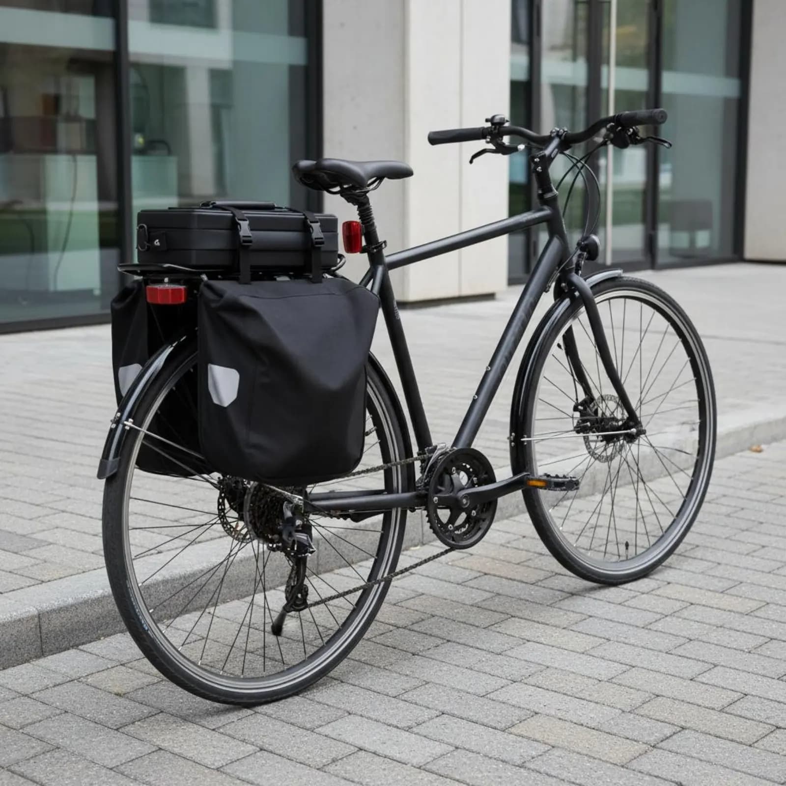 Cycle Rear Rack Sturdy Duty Rear Bike Rack Bike Luggage Carrier Deformation Resistant Side Protection Rails for Commuters