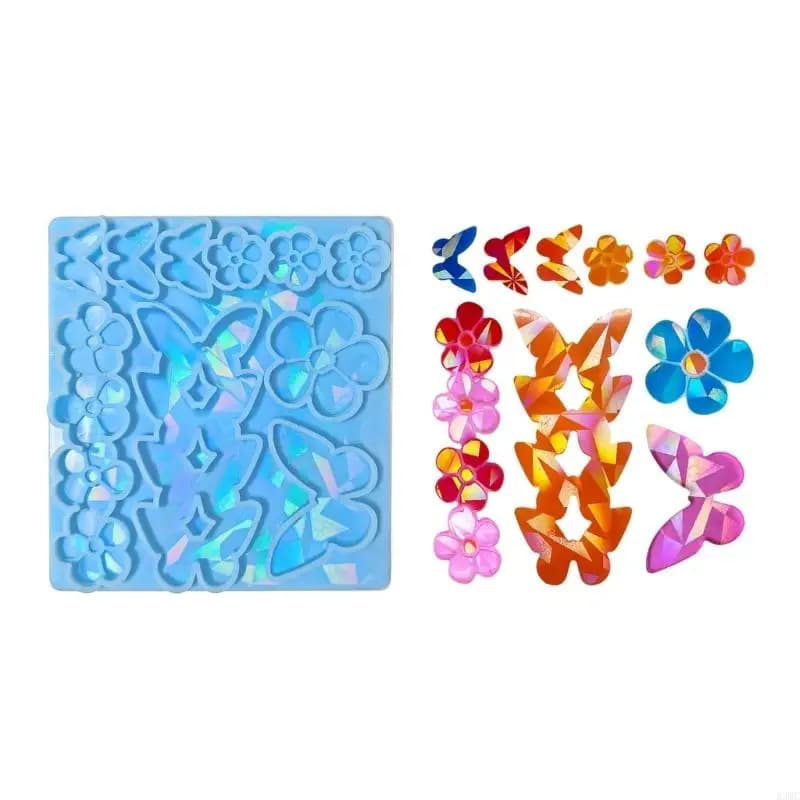 R3MC Clip olografico per capelli silicone Pin Pin a resina epossidica per ragazze donne