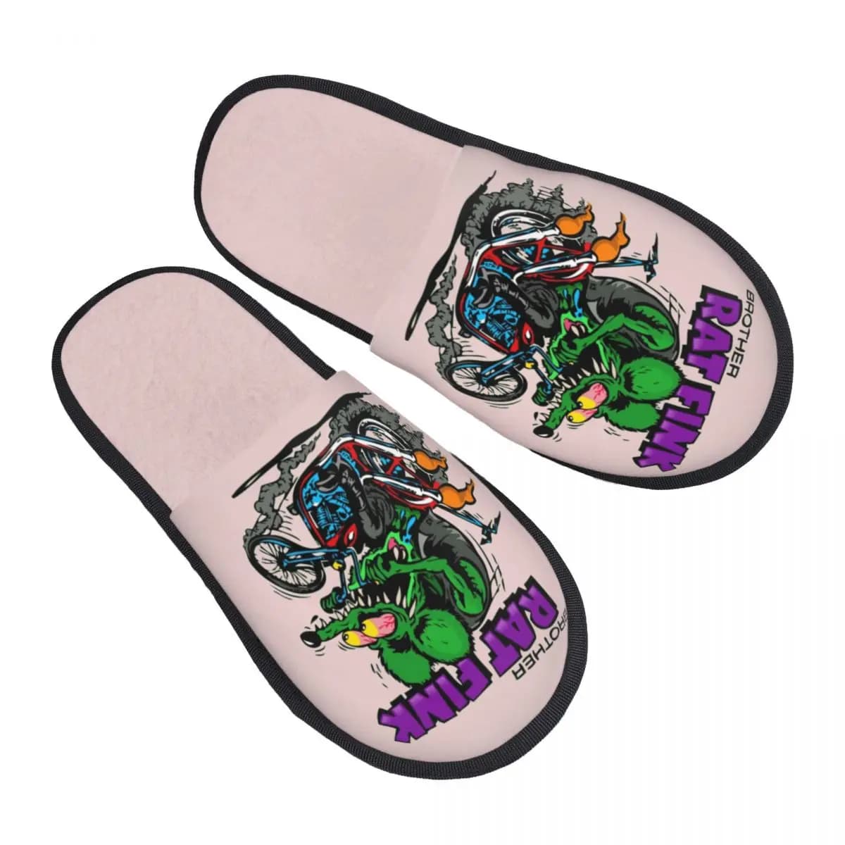 Rat Fink Comodo Scuff con pantofole in memory foam Scarpe da casa per camera da letto con cartoni animati da donna