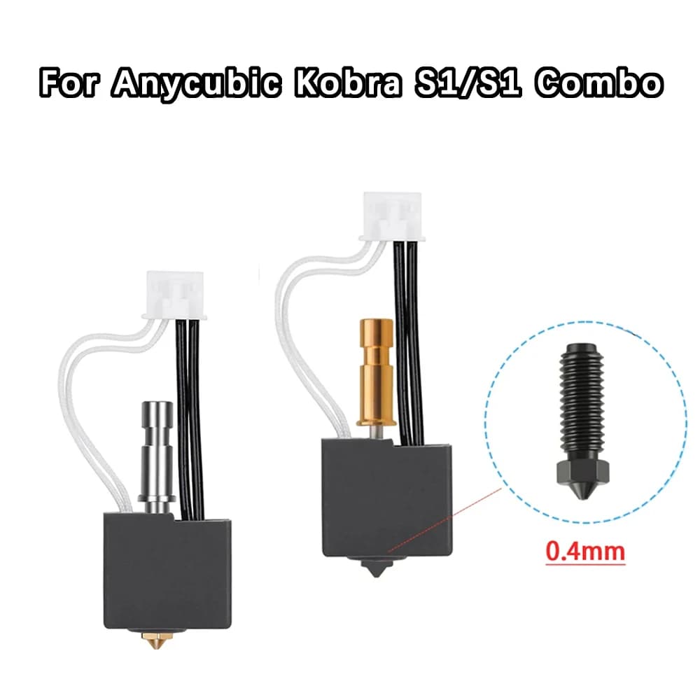 Hot End Kit Per Anycubic Kobra S1 Hotend Kobra S1 Combo per Anycubic Kobra S1 Ugello S1C Testina di Stampa Accessori Per Stampanti 3D