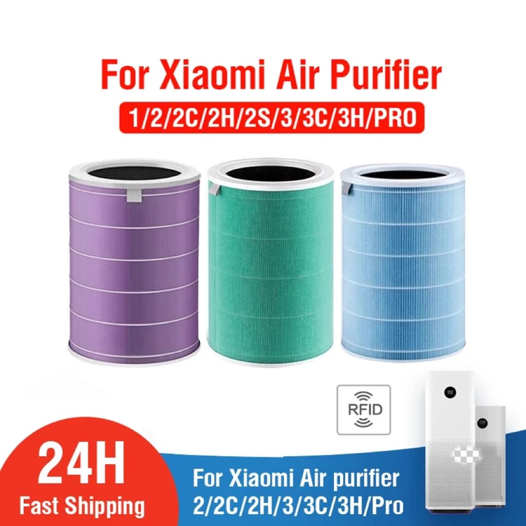 Filtro dell'aria HOMEFISH per purificatore d'aria Xiaomi Pro/1/2/3/2H/2C/2S/3H/3C, filtro al carbone, anti-batterico, anti-formaldeide.