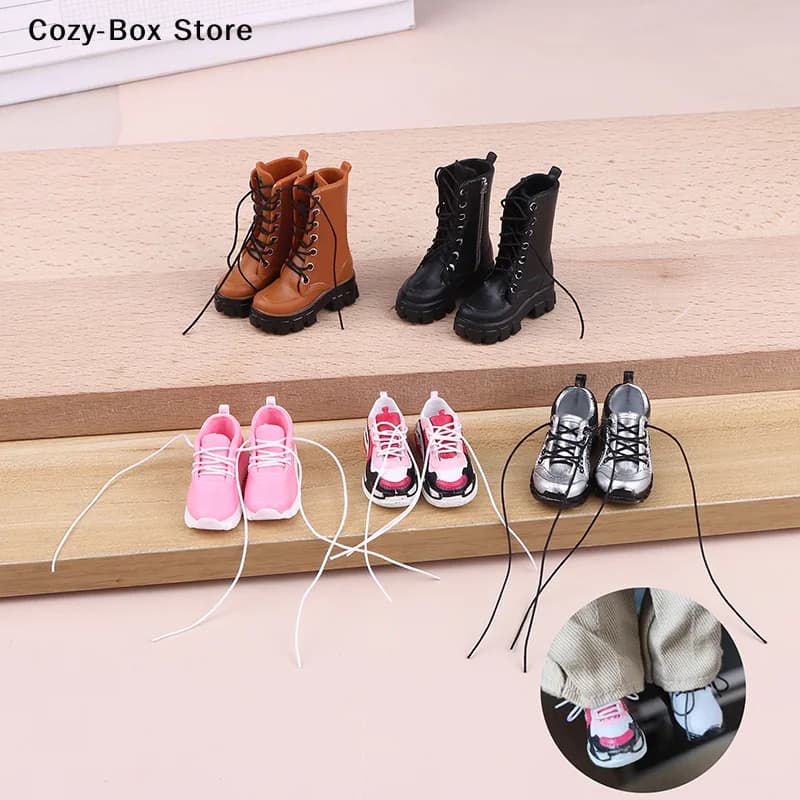 [ZY]1Pair Sport Shoes Boots Sneakers For 1/6 Doll Dress Up Accessories Diy Dollhouse Props 3.5cm Length[ZY]