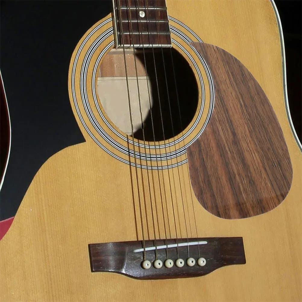Set di 4 Protezioni per Chitarra Acustica con Effetto Legno, Migliorano la Purezza del Suono, Resistenti, per Chitarra Folk