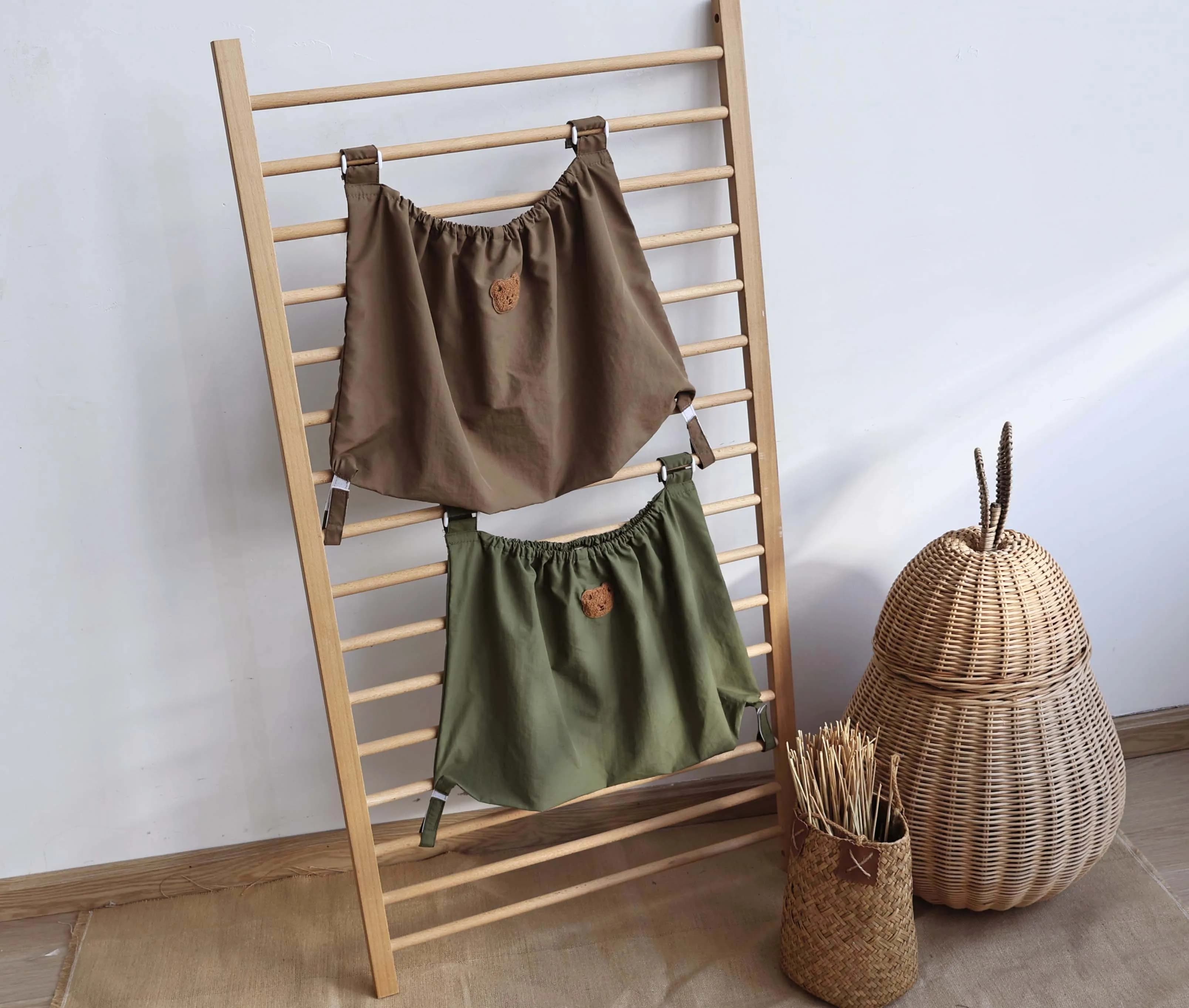 Borsa per mamma in nylon per il trasporto di biberon, borsa da appendere per riporre passeggino, borsa per riporre passeggino