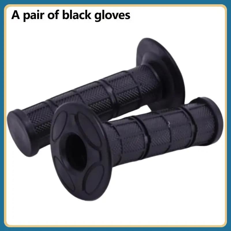 Off-road motorcycle black anti slip handle covers, universal durable throttle glove accessories for grip control