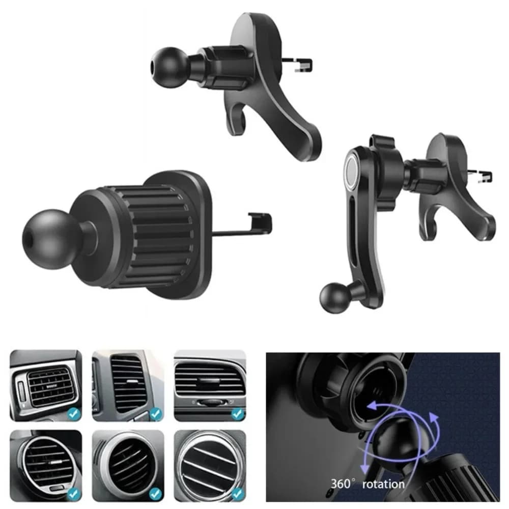 Nuovo clip per presa d'aria per auto con base a sfera da 17 mm, sostituisci per supporto magnetico per telefono per auto, supporto per cruscotto, accessorio per telefono cellulare
