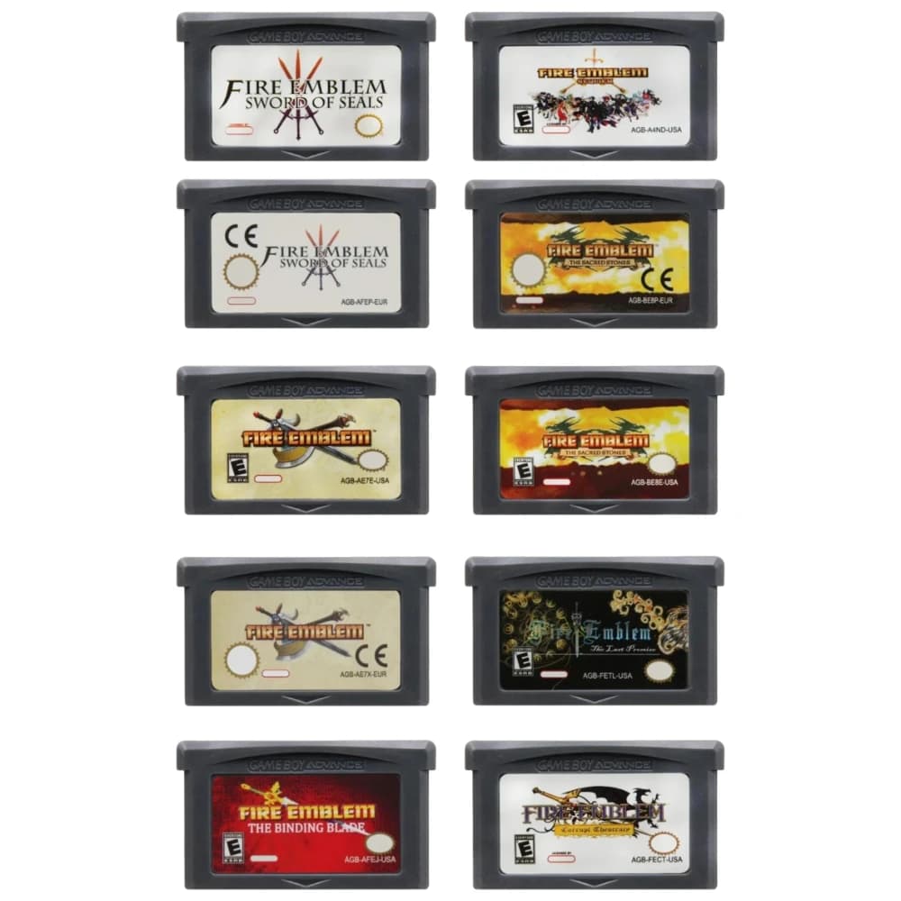 EUR/USA Version 32 Bit GBA Game Cartridge Fire Emblem Series Game Card Compatible for Game Boy Advance SP NDS NDSL Console