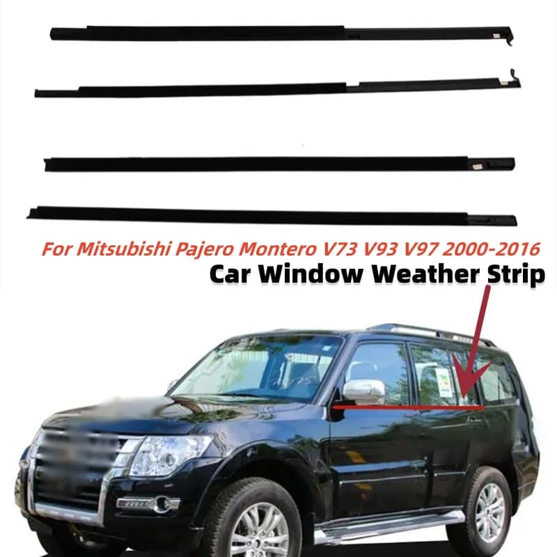 Per Mitsubishi Pajero Montero V73 V93 V97 2000-2016 Auto Impermeabile Pressione Striscia di Tenuta Finestra di Vetro Guarnizione