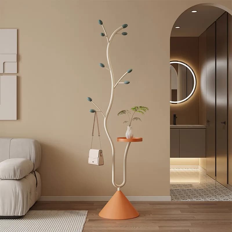 Appendiabiti moderno di lusso per camera da letto, creativo, da terra a soffitto, in ferro battuto, con ripiano per vestiti, stand appendiabiti, mobile porta abiti