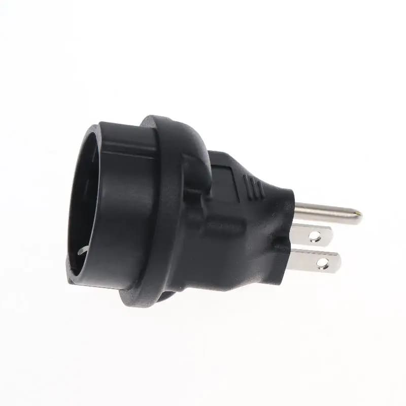 Schuko EU to US Power Adapter Universal Fit CEE7/3 to NEMA 5-15P Plug Converter for Office Dormitory Travel Use