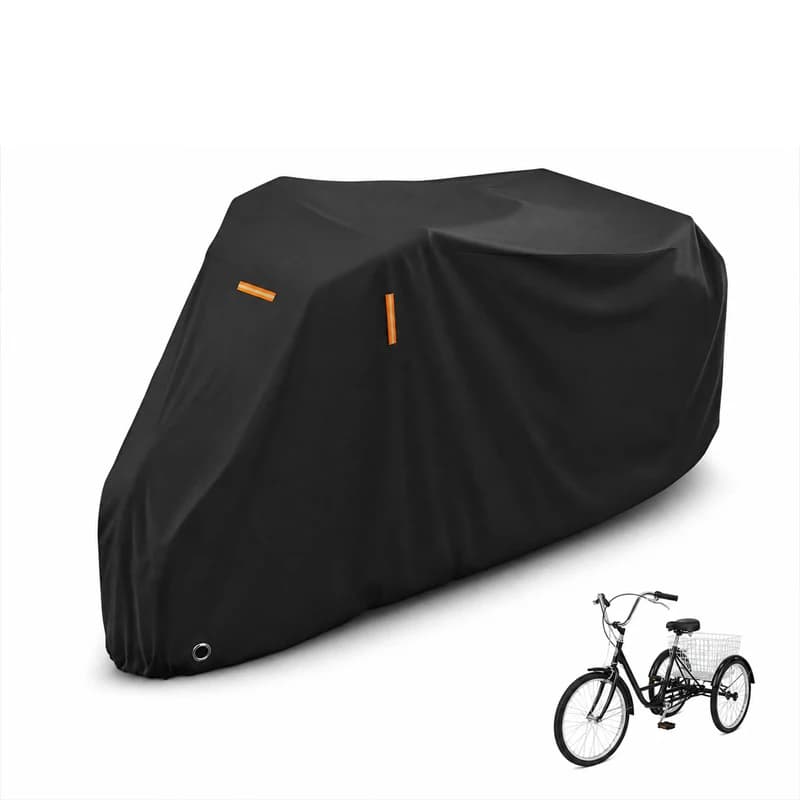 Universal Waterproof Oxford Cover for Heavy Duty Tricycle Cargo Three Wheel Bicycle Outdoor Rain Dust Protector 210D 420D Oxford