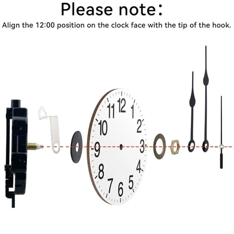 2 pacchetti quarzo a pendolo orologio con 6 paia mani per l'orologio fai -da -te orologio da parete Sostituzione