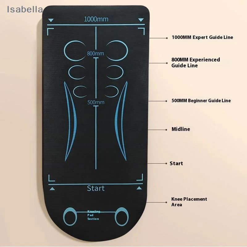 il Extended and enlarged balance pad, silent, non-slip, cushioning, for home fitness, Ab roller, yoga exercise mat