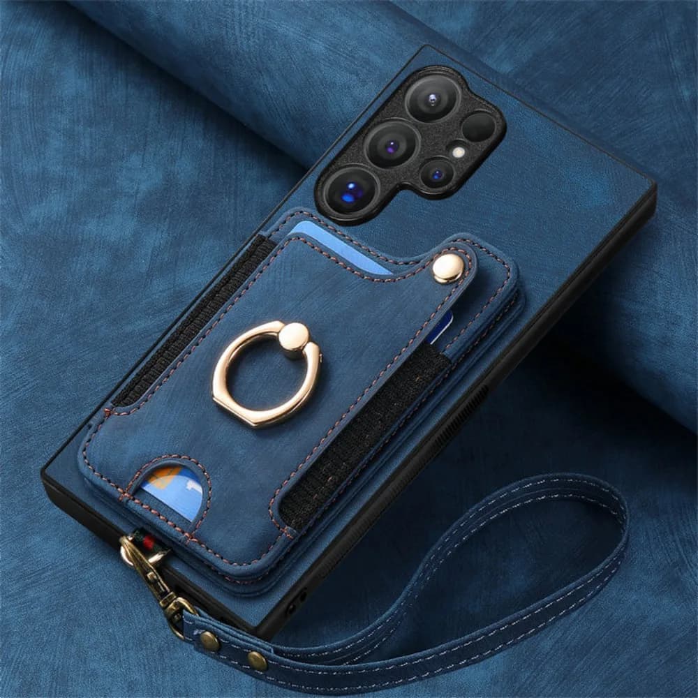 Per Samsung S26 S25 S24 S23 S22 S21 Ultra 5G Portafoglio in pelle RFID Cover per Samsung Galaxy S25 Edge S24 Plus S23 FE Back Funda