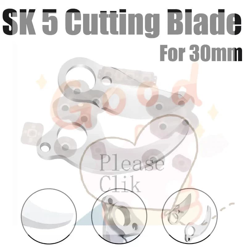 【HG】Lame per Forbici Elettriche da Potatura SK5, Accessorio Lama Affilata da 30mm per Potatura Rami, Alberi, Bonsai, Attrezzo da Giardino per Frutta