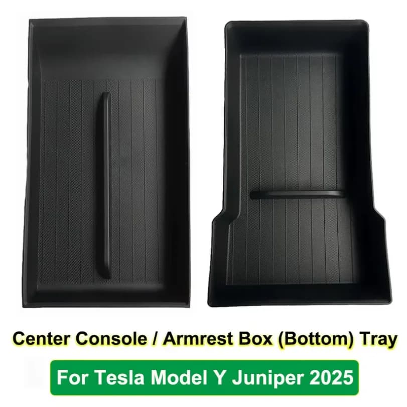 For Tesla Model Y Juniper 2025 Model 3 Highland Center Console Armrest Hidden Storage Box Cup Holder Car Organizer Accessories