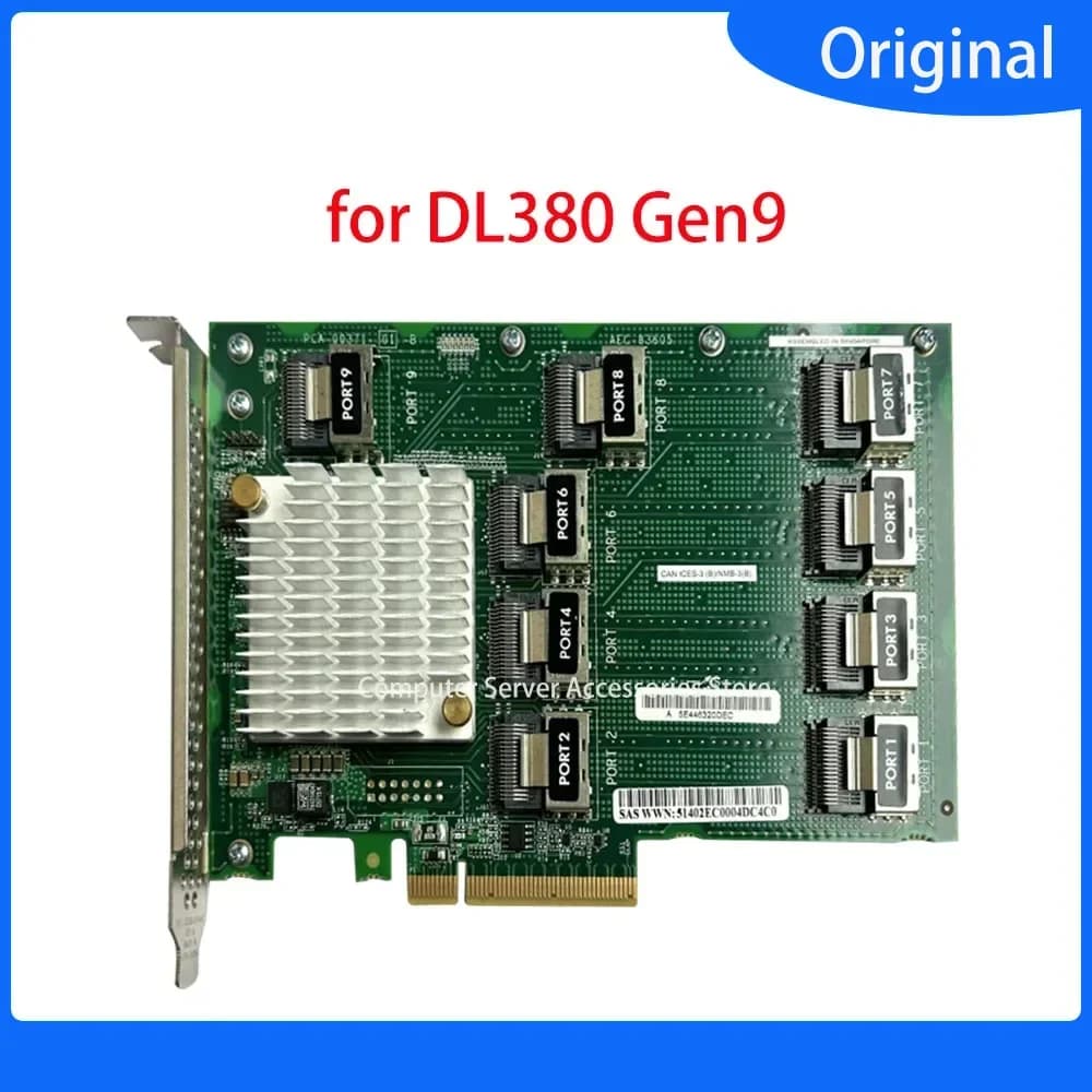 Originale 761879 -001 Scheda di espansione SAS da 36 porte da 12 GB SAS da 12 GB per controller HP DL380 Gen9 Crad 36 porte 727252 -001 AEC-83605