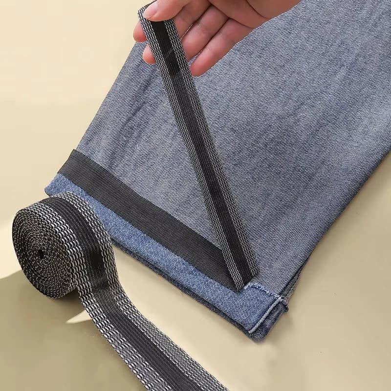 Nastro Adesivo Termoadesivo per Orli di Pantaloni, Riparazione Rapida Senza Cuciture per Jeans e Pantaloni, Arrotolamento Maniche