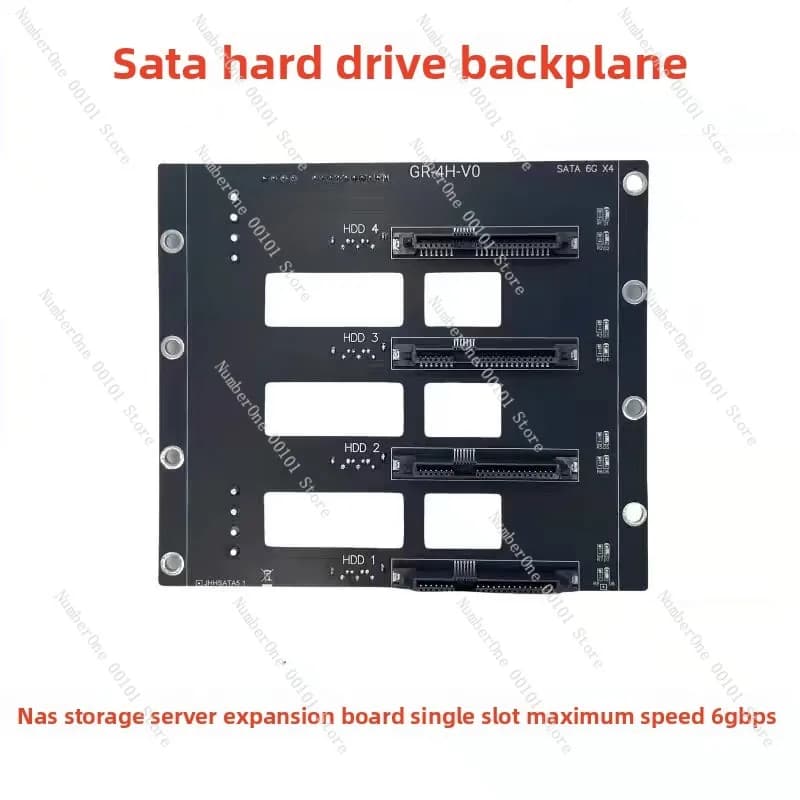 Scheda di espansione server di archiviazione nas backplane disco rigido SATA, versione condensatore elettrolitico interfaccia SATA 4 posizioni disco