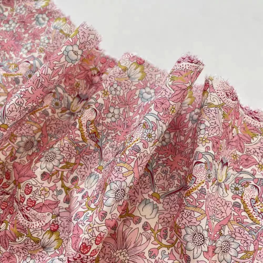 135x50 cm Fragola Uccello Fresco Ins Nicchia Moda Tessuto Abbigliamento Tovaglia Federa Lenzuolo Fatto A Mano FAI DA TE Panno Da Cucire