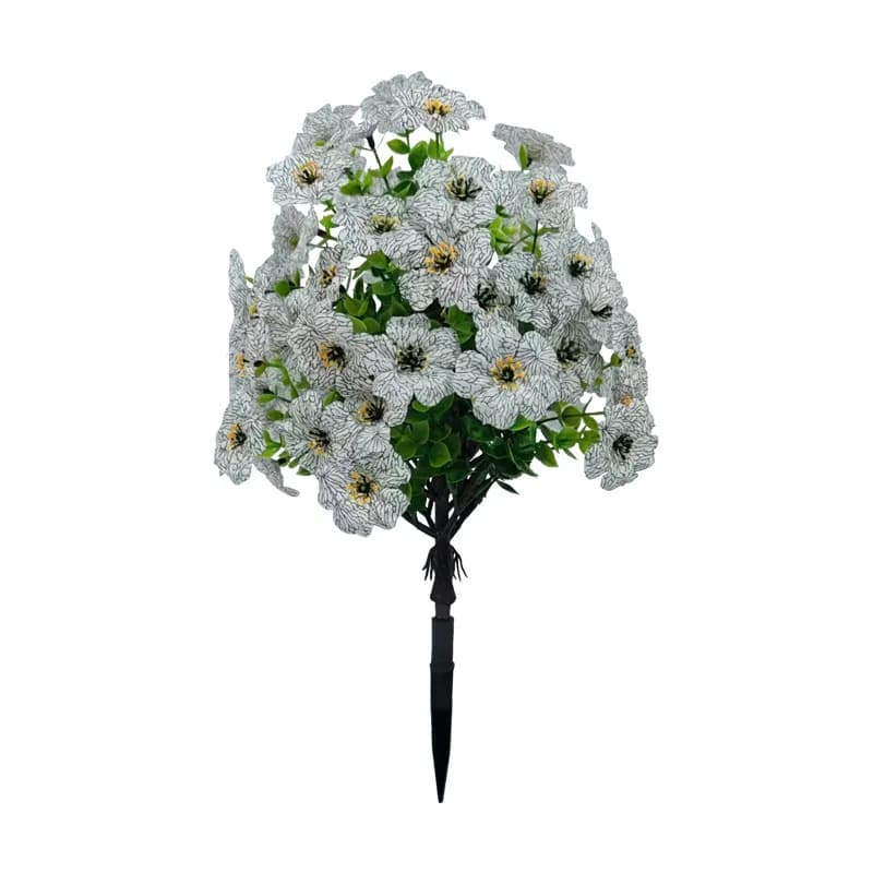 2PC Artificial Flower Decoration Fake Flower Eucalyptus Violet Ground Insert Green Plant Courtyard Floor Pure Handmade