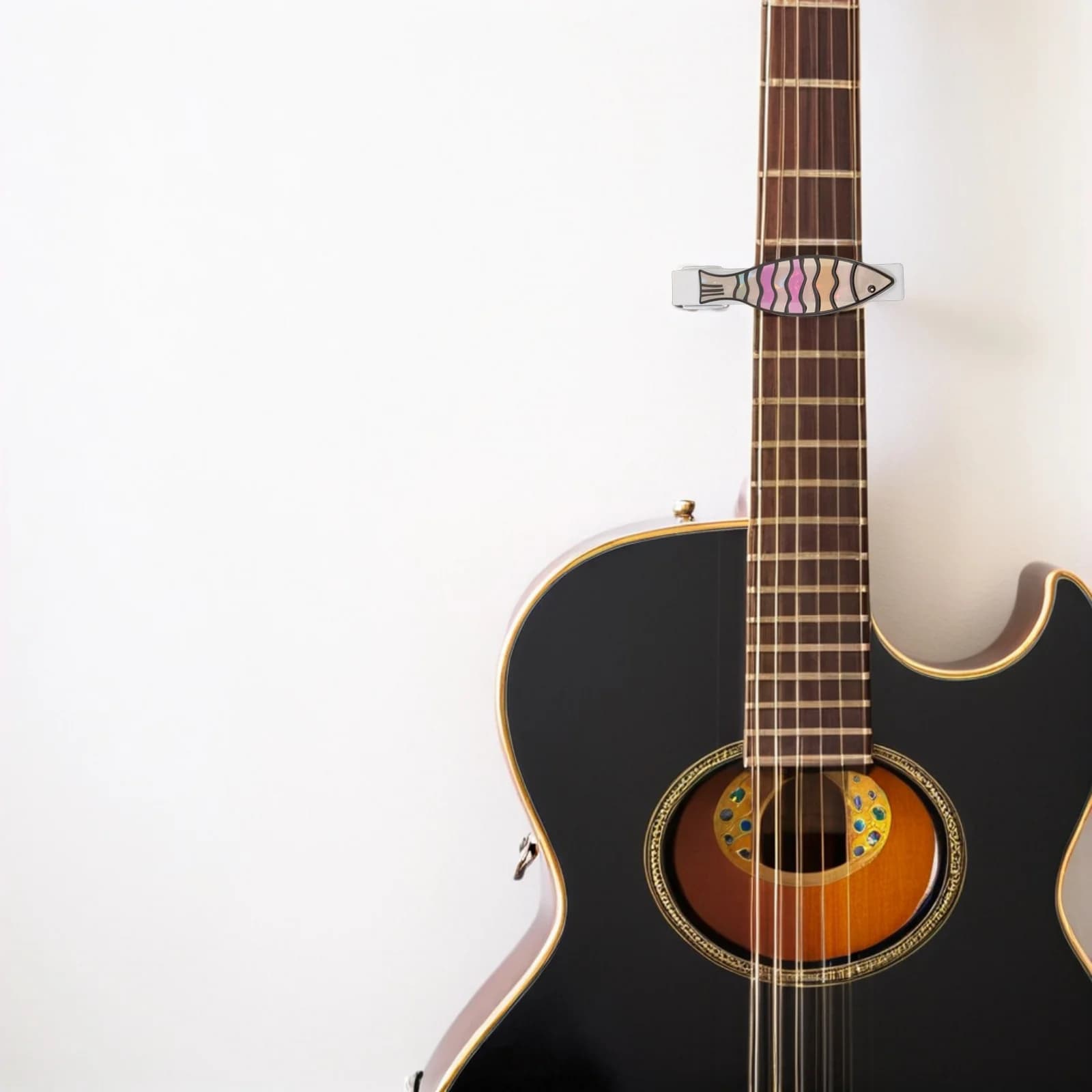 Capotasto per chitarra a sgancio rapido a forma di pesce per chitarra elettrica acustica Ukulele Banjo Accessori per strumenti professionali