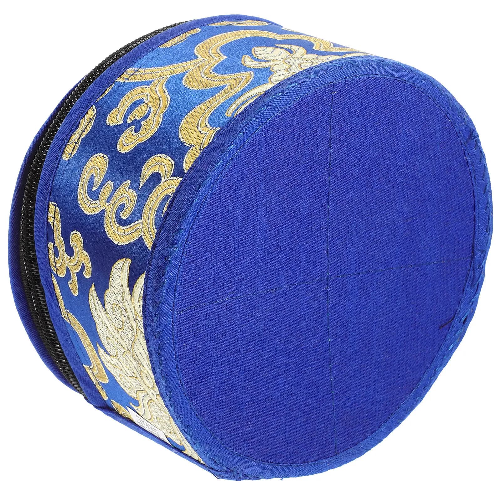 1Pcs Tibetan Singing Bowl Carrying Case Hand Embroidered Pattern High Quality Smooth Fabric Zipper Secure Closure