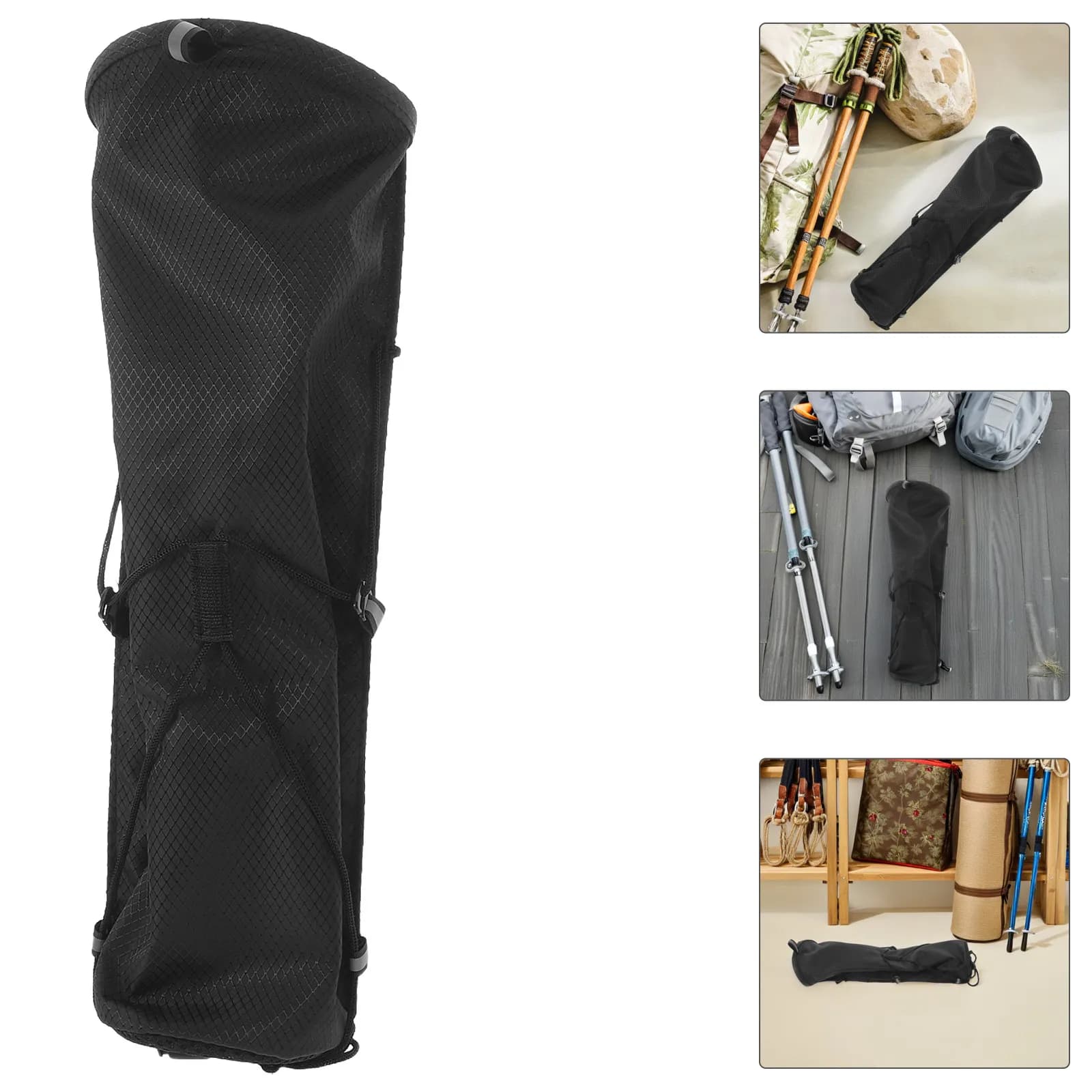 Lightweight Foldable Trekking Pole Bag Waterproof Hiking Poles Carry Bag for Mountaineering Backpacking Outdoor Adventures 14.96