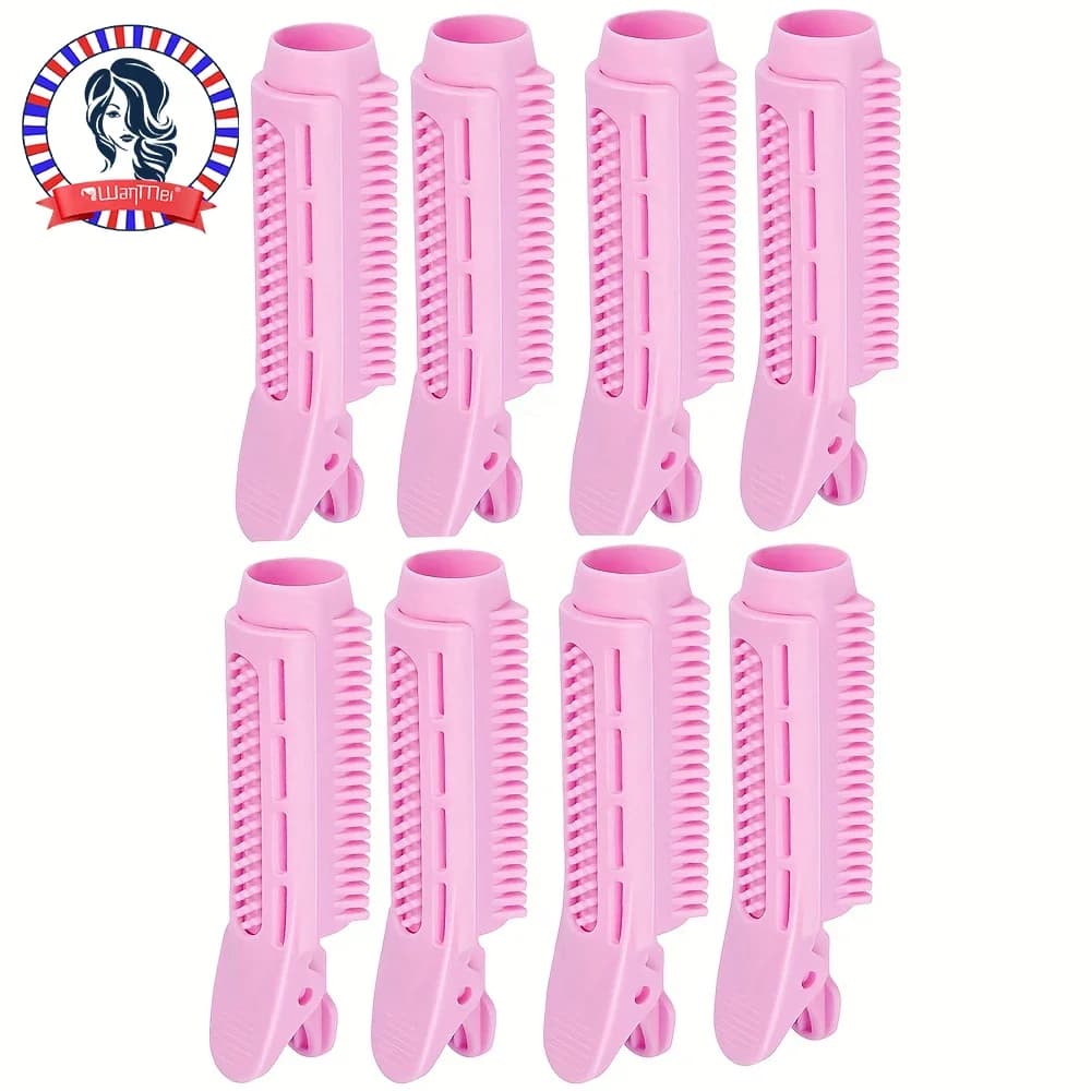 4/8 clip per radice di capelli soffici e ricci - strumento per acconciature con clip automatica, creazione istantaneamente di frangette e bigodini fai da te da donna