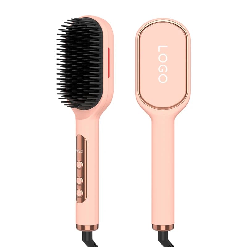 Styling senza sforzo Liscio come la seta Senza crespo Avanzato Elettrico Negativo Ionico Piastra per capelli Spazzola Pettine per lisciare i capelli