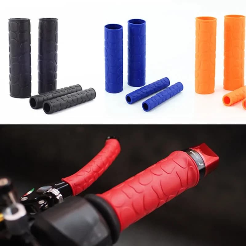 4 pezzi/set copertura maniglia moto guanto impugnatura in gomma antiscivolo copertura impugnatura termoretraibile universale copertura manubrio manica