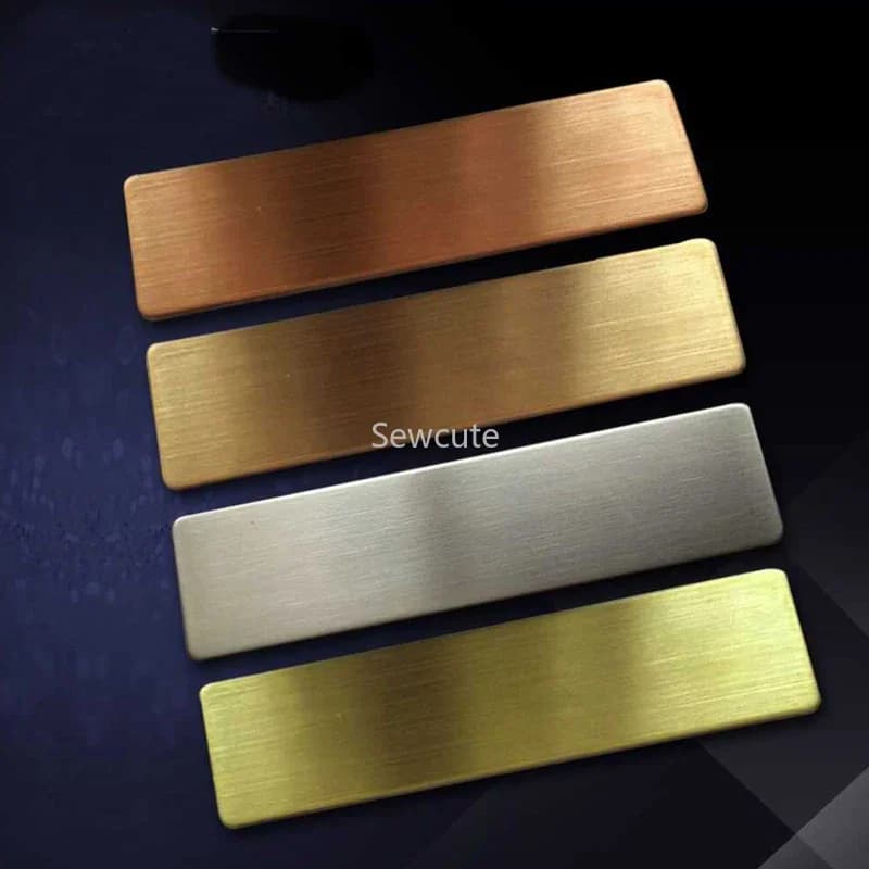 20 magneti per badge in metallo con incisione laser, porta badge magnetici in acciaio inossidabile, magnete per targhetta con nome, 70x20 mm