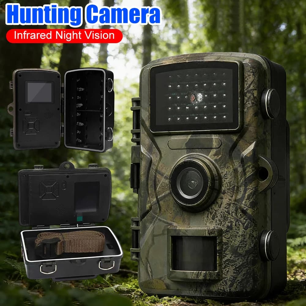 Hunting Trail Camera Waterproof Infrared Night Vision Security Cam Motion Activated Wildlife Camera for Scouting Hunting