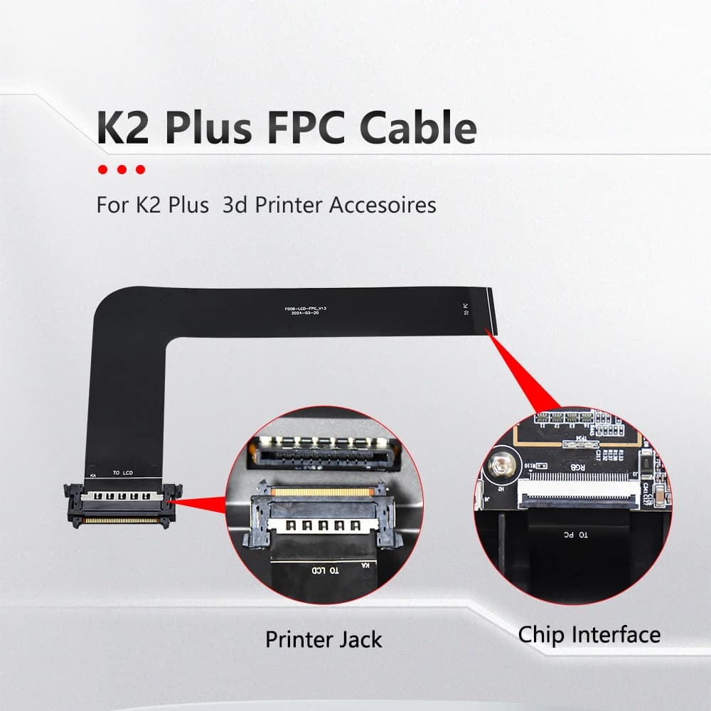 Cavo FPC K2 Plus per Display Touch Screen, Cavo Interfaccia 40P PI L207 per Stampante 3D K2 Plus