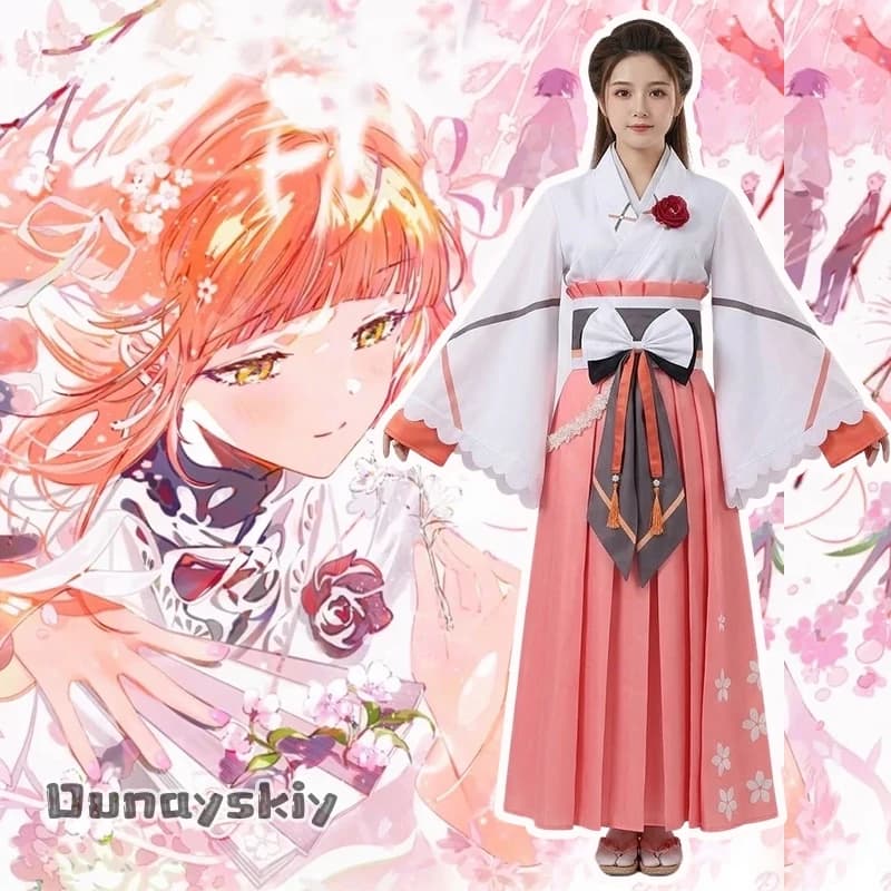 PRCosS*/Costumi Cosplay dell'Agente delle Quattro Stagioni Hinagiku Kayou, Tema del Dio della Primavera e Abito Migliorato per Halloween