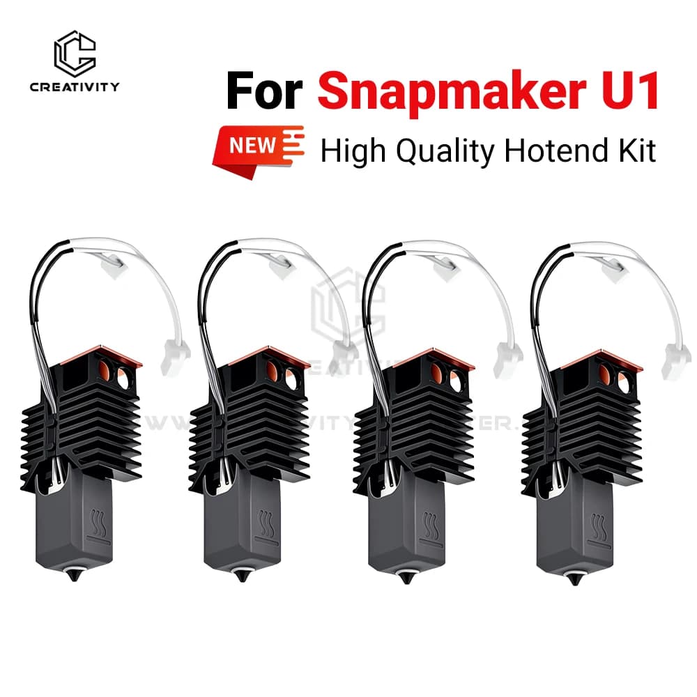 Hotend Fully Assembled for Snapmaker U1, Ceramic Heater Block Kit, Precise Plug & Play Heating, High Flow 3D Printer Parts