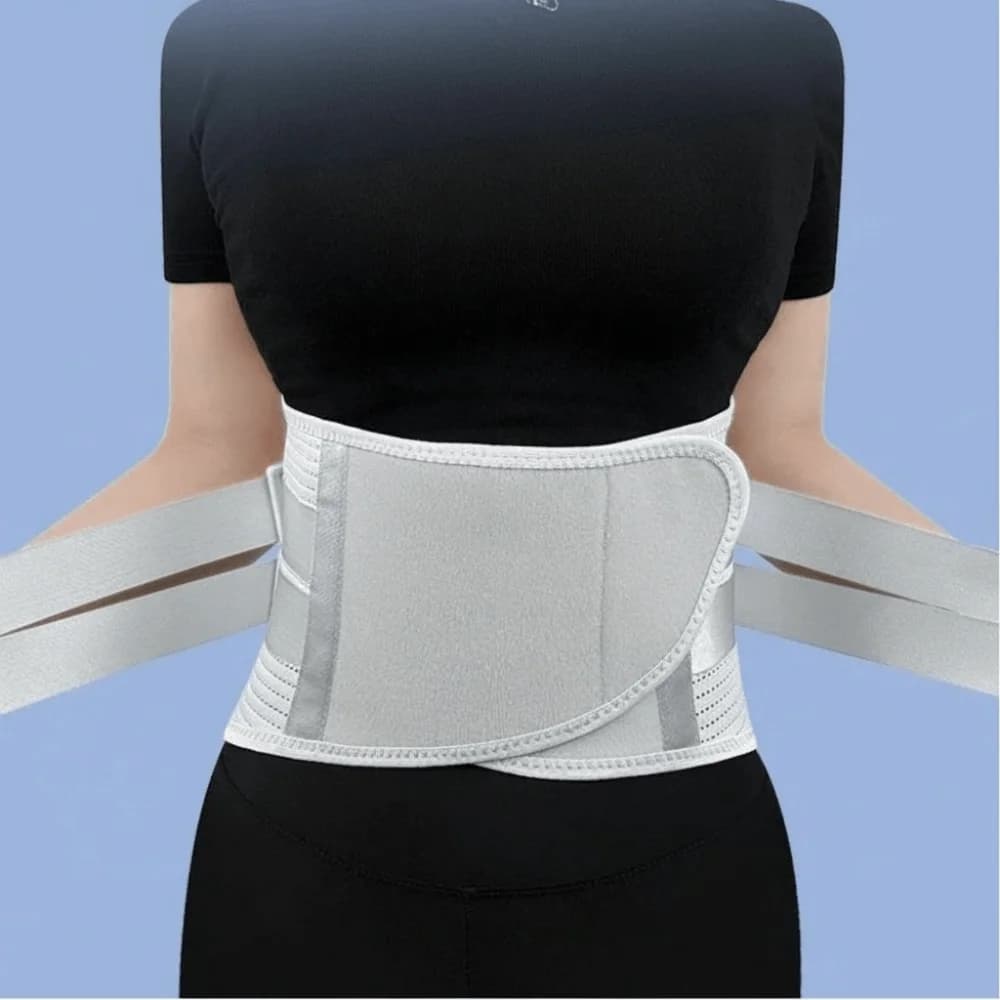 Cintura di Supporto Lombare Professionale Traspirante, Sollievo dal Dolore, Regolabile, Design Ergonomico con Cuscinetto Lombare, Cintura per la Vita da Donna
