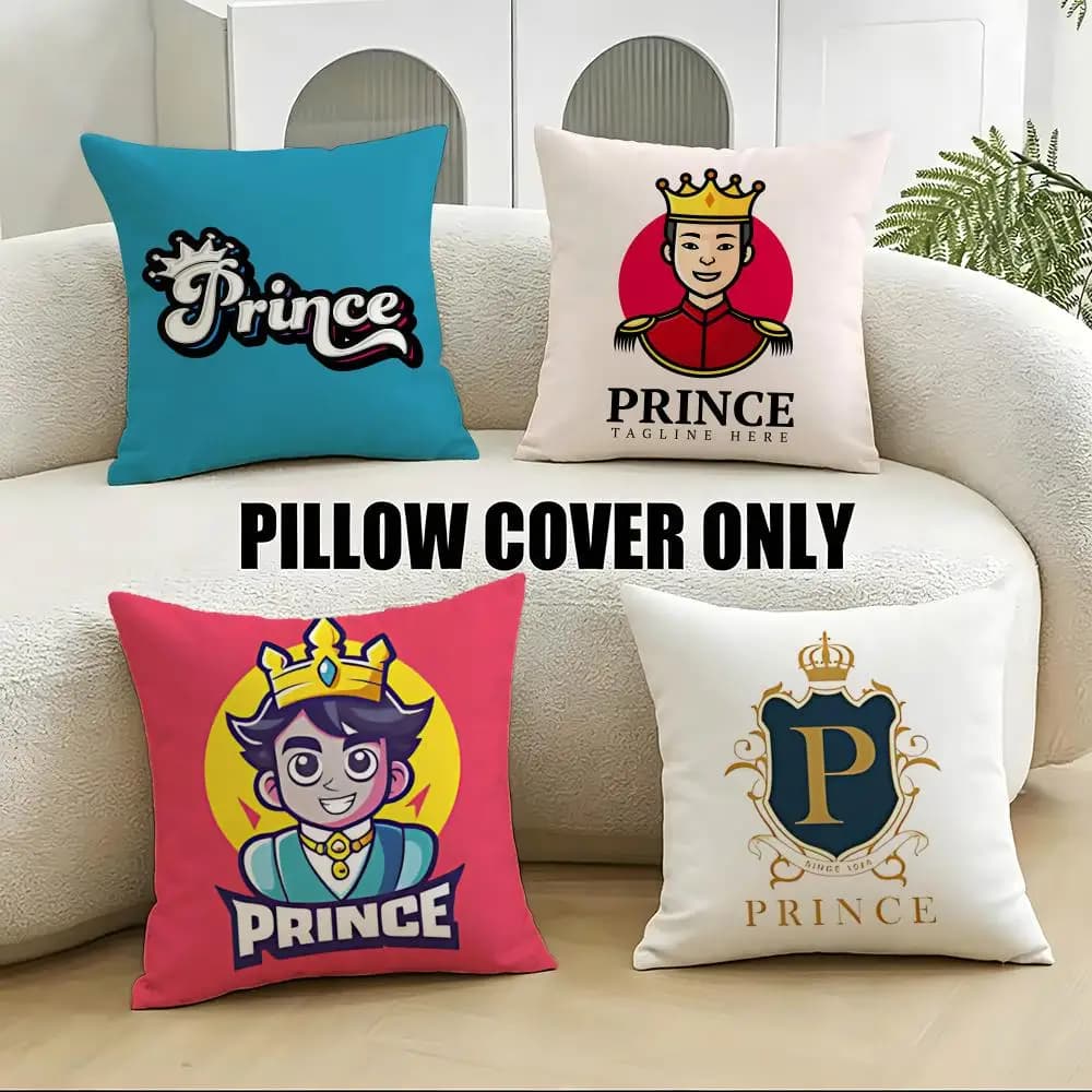 Fodere per cuscini Royal P-PrinceS, set da 4 pezzi, morbide in peluche, per divano e camera da letto, 40x40 45x45