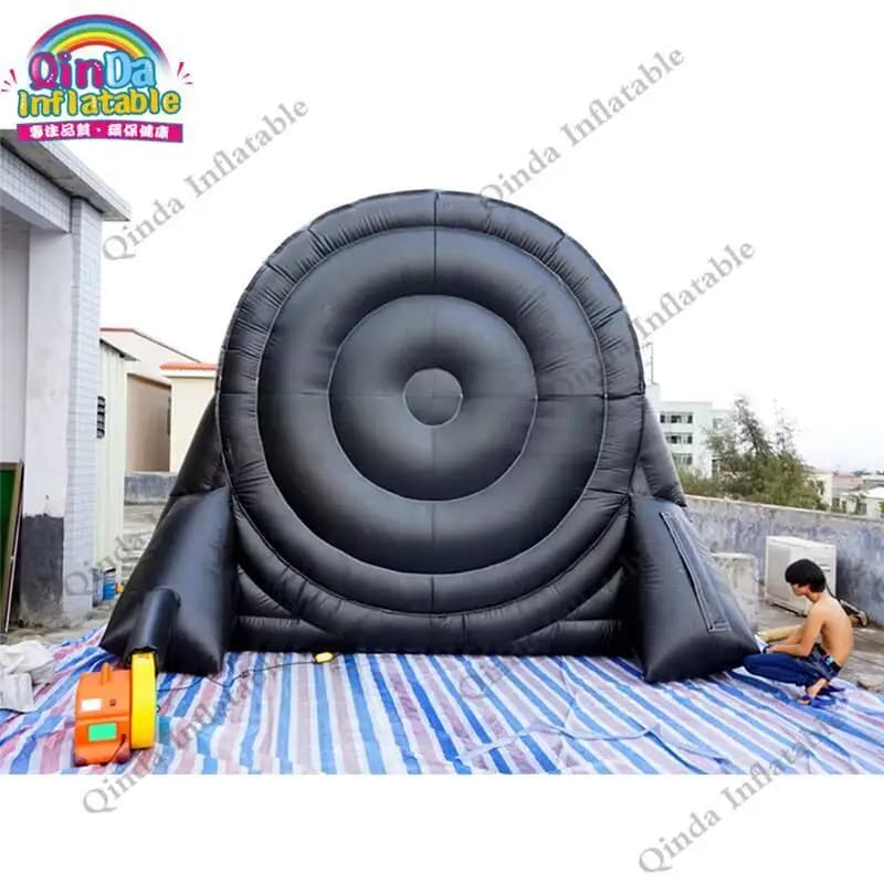 Bersaglio per freccette gonfiabile in PVC da 4 m 0,55 mm in vendita, gioco da tavolo gonfiabile per freccette da calcio con ventilatore d'aria e calcio appiccicoso