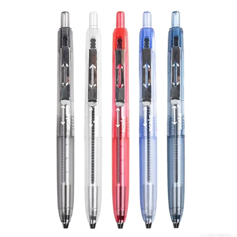 D5BB 12PCS Penna con inchiostri gel retrattile per prendere appunti Journaling Punta da 0,5 mm Penna con inchiostri gel rapida