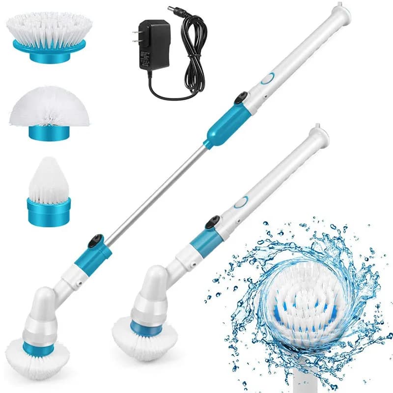Spazzola per pulizia elettrica Spin Scrubber Spazzola elettrica Pulizia del bagno Strumenti per la pulizia della casa Scopino per WC