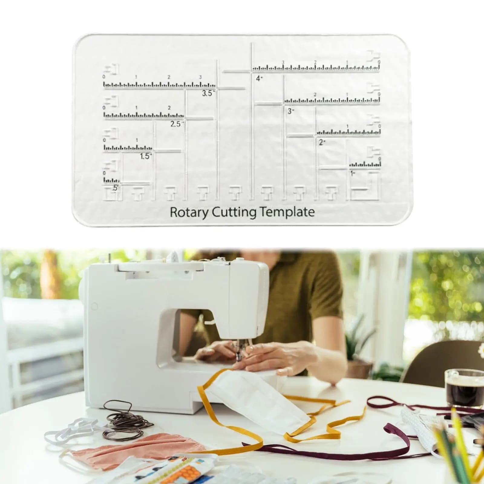 Righello per Quilting in Acrilico Premium per Creazione Borse Boxy, Accessori per Patchwork e Quilting per Appassionati di Cucito