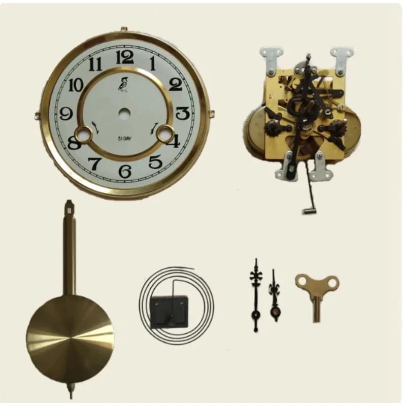 Retro Mechanical Clock Parts Pendulum Wall Clock Accessories for DIY Hand Assembly and Clock Repair Replacement