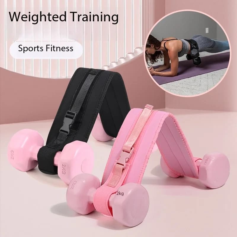Extended Non Slip Hip Bridge Weight Band For Dumbbells Kettlebells Plates Home Gym Glute Workout