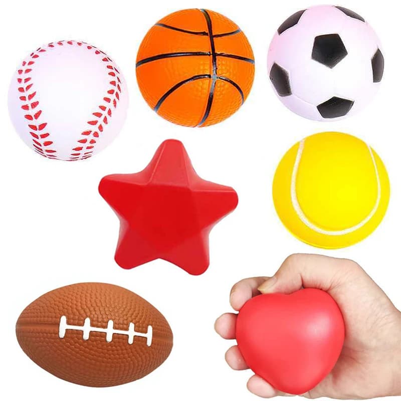 Palline antistress Bulk Spugna morbida Spremere Fidget Giocattoli per bambini Ragazzi Ragazze Adulti Sollievo dall'ansia Gadget rilassanti Bomboniere Regali
