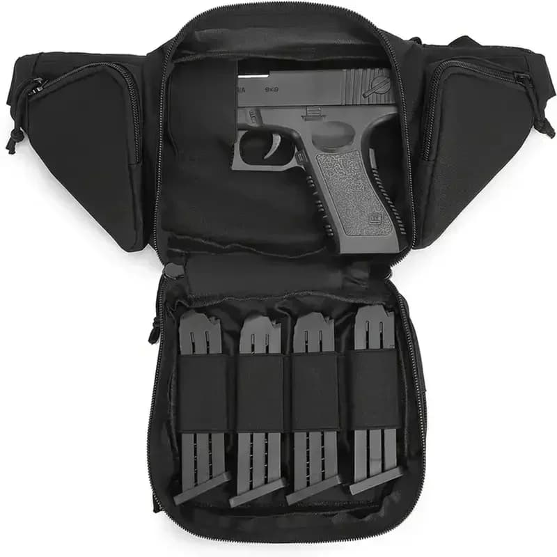 1pc Classic Tactical Concealed Carry Fanny Pack - Durable Oxford Fabric, Gun Holster, Magazine Pouch, Zipper Closure, User-Frien