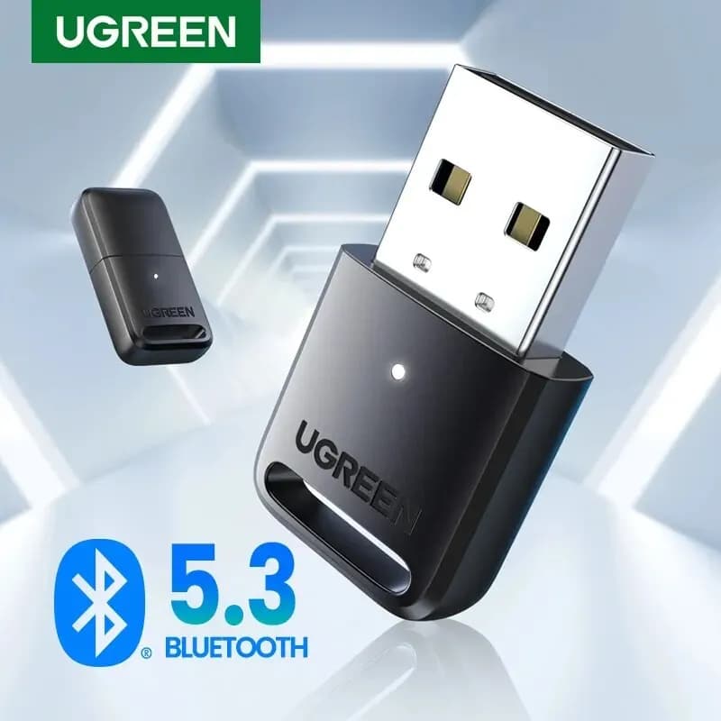 UGREEN USB Bluetooth 5.3 5.0 adattatore per PC Mini USB Flash Drive portatile Win 11/10/8.1 Wireless Mouse tastiera ricevitore Audio musicale