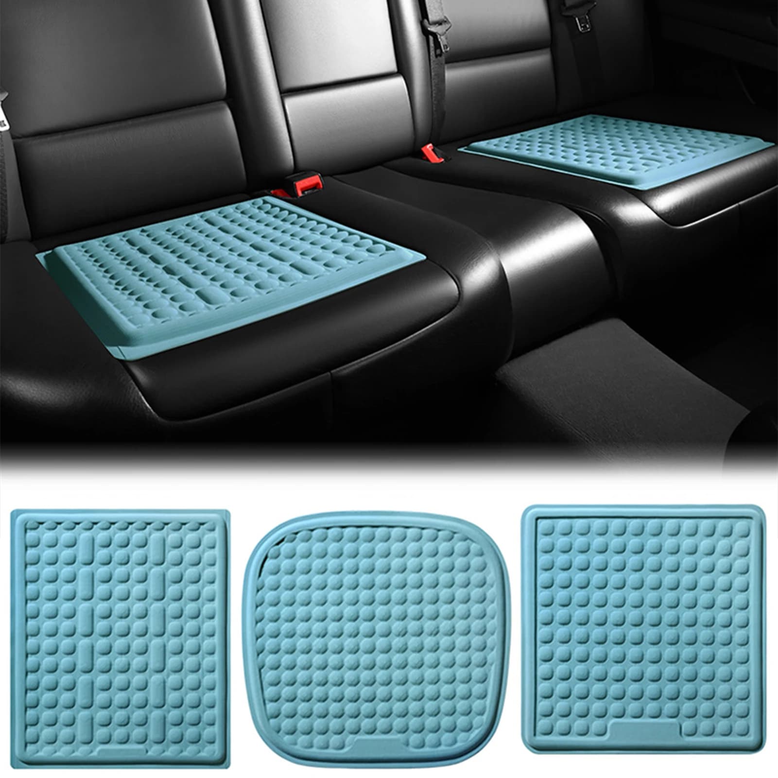 Sedili per auto cuscino morbido traspirante senza slip gel di raffreddamento cuscino per sedia da ufficio sedili da gel non slip cuscinetto per una lunga seduta