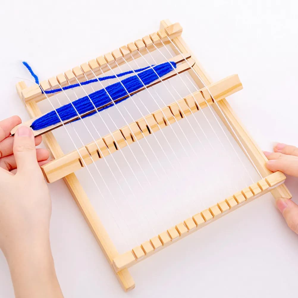 1Set DIY Loom Weaving Machine Child Intellectual Development Handmade Loom Educational Early Skill Building Craft Gift